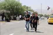 گزارش تصویری //تمرچین_تا_کربلا تردد زائرین اربعین حسینی علیه‌السلام از پایانه مرزی تمرچین