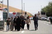 گزارش تصویری //تمرچین_تا_کربلا تردد زائرین اربعین حسینی علیه‌السلام از پایانه مرزی تمرچین