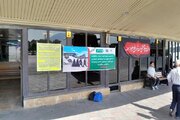 ببینید|نصب بنر های اطلاع رسانی زائران اربعین حسینی در پایانه مسافربری شهید کلانتری کرج