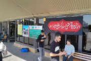 ببینید|نصب بنر های اطلاع رسانی زائران اربعین حسینی در پایانه مسافربری شهید کلانتری کرج