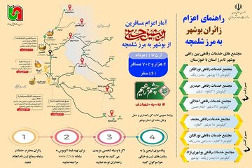 اطلاع نگاشت| راهنمایی جابجایی زائران بوشهری اربعین حسینی (ع)