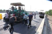 ببینید|آغاز عملیات آسفالت پروژه تعریض آزادراه کرج – قزوین در محدوده یادگار امام تا ورودی پل استاندارد