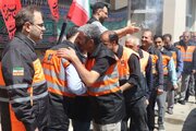 ببینید | آیین بدرقه خادمین حمل‌ونقل زوار اربعین استان اصفهان