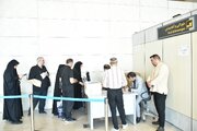 اعزام نخستین پرواز زائران اربعین از فرودگاه سمنان