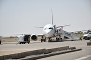 اعزام نخستین پرواز زائران اربعین از فرودگاه سمنان