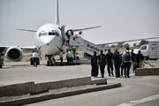 اعزام نخستین پرواز زائران اربعین از فرودگاه سمنان