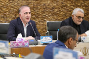 نشست مشترک دکتر بروجردی نماینده مردم در مجلس شورای اسلامی و مهندس میرزایی مدیرکل راه و شهرسازی لارستان با فرمانداران شهرستان لارستان ، خنج ، گراش ، اوز و جویم