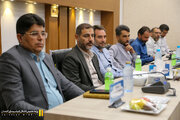 نشست مشترک دکتر بروجردی نماینده مردم در مجلس شورای اسلامی و مهندس میرزایی مدیرکل راه و شهرسازی لارستان با فرمانداران شهرستان لارستان ، خنج ، گراش ، اوز و جویم