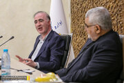 نشست مشترک دکتر بروجردی نماینده مردم در مجلس شورای اسلامی و مهندس میرزایی مدیرکل راه و شهرسازی لارستان با فرمانداران شهرستان لارستان ، خنج ، گراش ، اوز و جویم