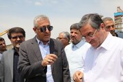 بازدید استاندار آذربایجان‌غربی به همراه مدیرکل و رییس شورای هماهنگی راه و شهرسازی استان از پروژه بیمارستان ۳۵۰ تختخوابی میاندوآب