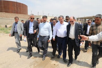 بازدید استاندار آذربایجان‌غربی به همراه مدیرکل و رییس شورای هماهنگی راه و شهرسازی استان از پروژه بیمارستان ۳۵۰ تختخوابی میاندوآب