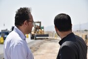 نظارت مدیرکل راه  وشهرسازی استان سمنان بر روند احداث باند جدید محور سرخه-سمنان