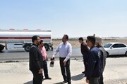 نظارت مدیرکل راه  وشهرسازی استان سمنان بر روند احداث باند جدید محور سرخه-سمنان