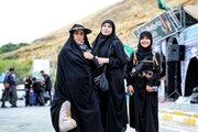 گزارش تصویری// پایانه مرزی تمرچین امروز نیز با افزایش چشمگیر تردد زائرین اربعین حسینی