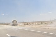 ببینید | محور سرخه-سمنان در آستانه تکمیل و بهره برداری
