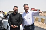 نظارت مدیرکل راه  وشهرسازی استان سمنان بر روند اجرای مرحله پایانی احداث باند جدید محور سرخه-سمنان