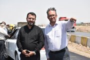 نظارت مدیرکل راه  وشهرسازی استان سمنان بر روند اجرای مرحله پایانی احداث باند جدید محور سرخه-سمنان