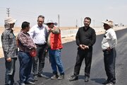 نظارت مدیرکل راه  وشهرسازی استان سمنان بر روند اجرای مرحله پایانی احداث باند جدید محور سرخه-سمنان
