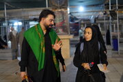 ببنید| در مسیر عشق تردد شبانه زائرین اربعین از پایانه مرزی جذابه
