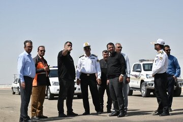 بازديد مسئولان از محور سرخه-سمنان