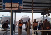 ببینید|فعالیت شبانه روزی همکاران راهداری و حمل و نقل جاده‌ای خراسان جنوبی در پایانه برکت مرز مهران