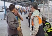 ببینید|فعالیت شبانه روزی همکاران راهداری و حمل و نقل جادهای خراسان جنوبی در پایانه برکت مرز مهران
