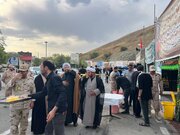 تداوم ارائه خدمات به زائران اربعین حسینی در موکب طریق آبادانی اداره کل راه و شهرسازی آذربایجان‌غربی
