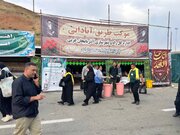تداوم ارائه خدمات به زائران اربعین حسینی در موکب طریق آبادانی اداره کل راه و شهرسازی آذربایجان‌غربی