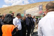 تداوم ارائه خدمات به زائران اربعین حسینی در موکب طریق آبادانی اداره کل راه و شهرسازی آذربایجان‌غربی
