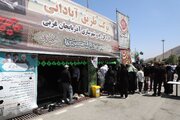 تداوم ارائه خدمات به زائران اربعین حسینی در موکب طریق آبادانی اداره کل راه و شهرسازی آذربایجان‌غربی