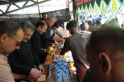 تداوم ارائه خدمات به زائران اربعین حسینی در موکب طریق آبادانی اداره کل راه و شهرسازی آذربایجان‌غربی