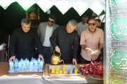 تداوم ارائه خدمات به زائران اربعین حسینی در موکب طریق آبادانی اداره کل راه و شهرسازی آذربایجان‌غربی