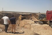 ببینید|ادامه عملیات تعریض آزادراه کرج قزوین محدوده بهشت سکینه