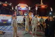 ببینید|کنترل و نظارت بر ناوگان حمل و‌ نقل مسافری در پایانه مرزی برکت توسط کارکنان اداره کل راهداری و‌حمل و نقل جاده ای استان البرز