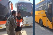 ببینید|کنترل و نظارت بر ناوگان حمل و‌ نقل مسافری در پایانه مرزی برکت توسط کارکنان اداره کل راهداری و‌حمل و نقل جاده ای استان البرز