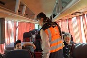 ببینید|کنترل و نظارت بر ناوگان حمل و‌ نقل مسافری در پایانه مرزی برکت توسط کارکنان اداره کل راهداری و‌حمل و نقل جاده ای استان البرز