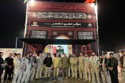 ببینید|مراسم عزاداری اربعین سرو و سالار شهیدان حضرت اباعبدالله الحسین (ع) در موکب شهدای حمل و نقل و راهداری استان البرز در پایانه مرزی مهران