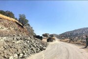 گزارش تصویری //اقدامات شهرستان نقده تسطیح، رگلاژ ،احیای کانیو و پاکسازی سازی شانه محور روستایی سردشت - شلماش
