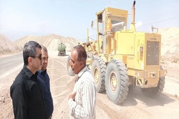 ببینید|بازدید مدیر کل راه و شهرسازی شرق استان سمنان(شاهرود) از پروژه محور شاهرود _طرود