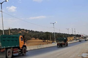 اجرای ۴۵۰ متر روشنایی در محور یاسوج - اصفهان