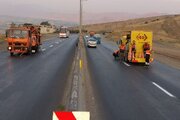 اجرای بیش از ۲ هزار کیلومتر خط‌کشی در راه‌های استان همدان از ابتدای سال
