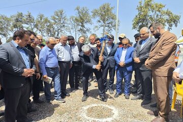 آغاز احداث زیرگذر حیدرآباد گرگان با حضور نماینده مجلس و معاون استاندار در هفته دولت