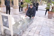 ببینید | تجدید میثاق مدیرکل و کارکنان راه و شهرسازی استان اصفهان با آرمان‌های شهدا به مناسبت هفته دولت