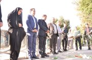 ببینید | تجدید میثاق مدیرکل و کارکنان راه و شهرسازی استان اصفهان با آرمان‌های شهدا به مناسبت هفته دولت
