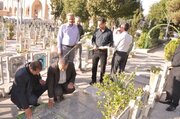 ببینید | تجدید میثاق مدیرکل و کارکنان راه و شهرسازی استان اصفهان با آرمان‌های شهدا به مناسبت هفته دولت
