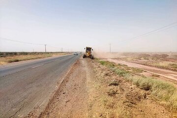 شانه‌سازی محور فیروزه–عبدالله‌گیو با هدف ارتقای ایمنی جاده‌ای در استان خراسان رضوی