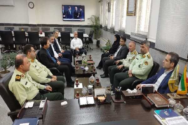 دیدار مشترک با نیروی انتظامی