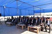 کلنگ زنی احداث 5 باب مدرسه در اراضی نهضت ملی مسکن شهر سمنان با حضور وزیر آموزش و پرورش