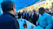 ببینید | برپایی میز خدمت به مناسبت هفته دولت در مصلی بزرگ امام خمینی (ره) کرج