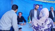 ببینید | برپایی میز خدمت به مناسبت هفته دولت در مصلی بزرگ امام خمینی (ره) کرج
